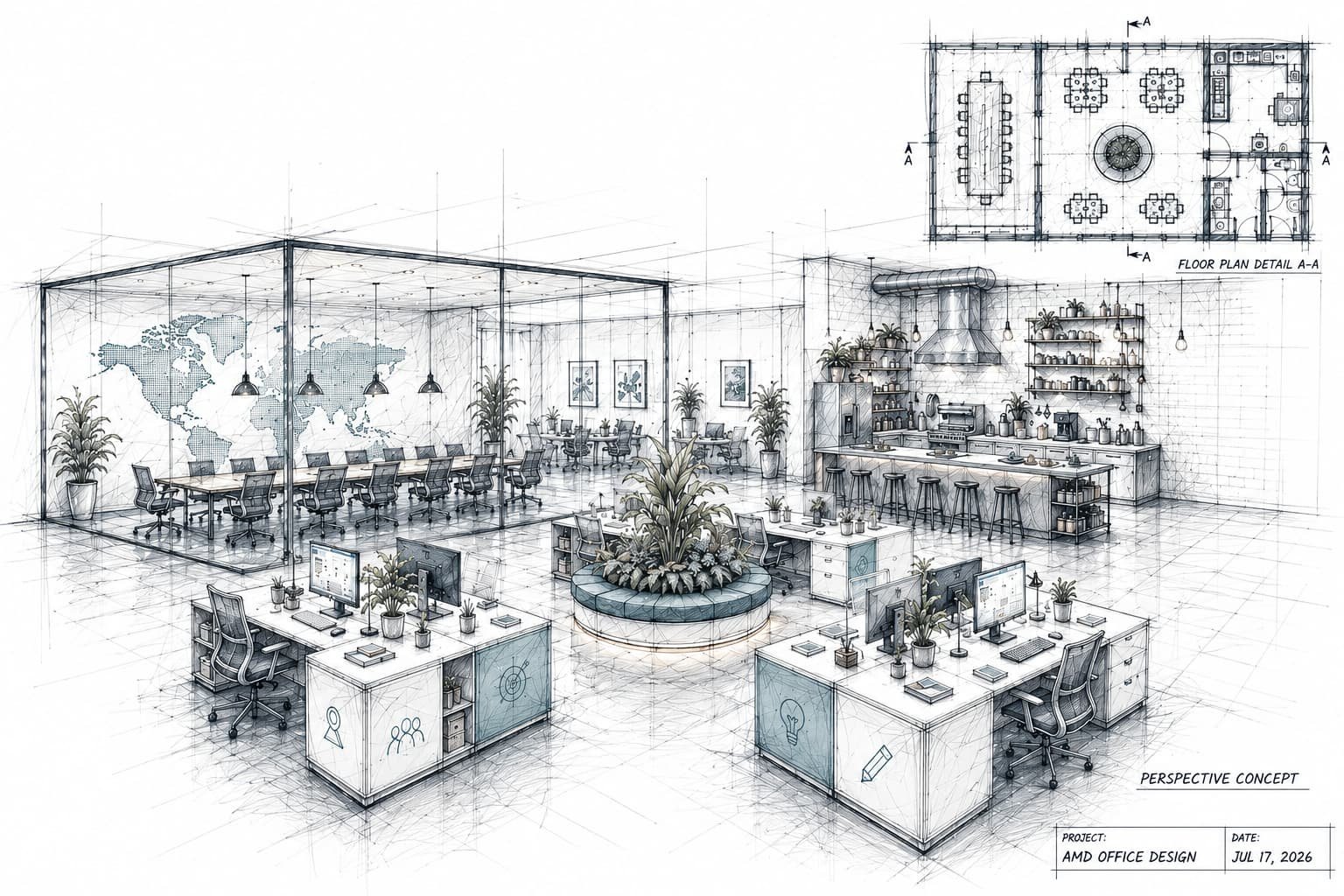 AM Digital Designs Future Lawrence Studio Sketch